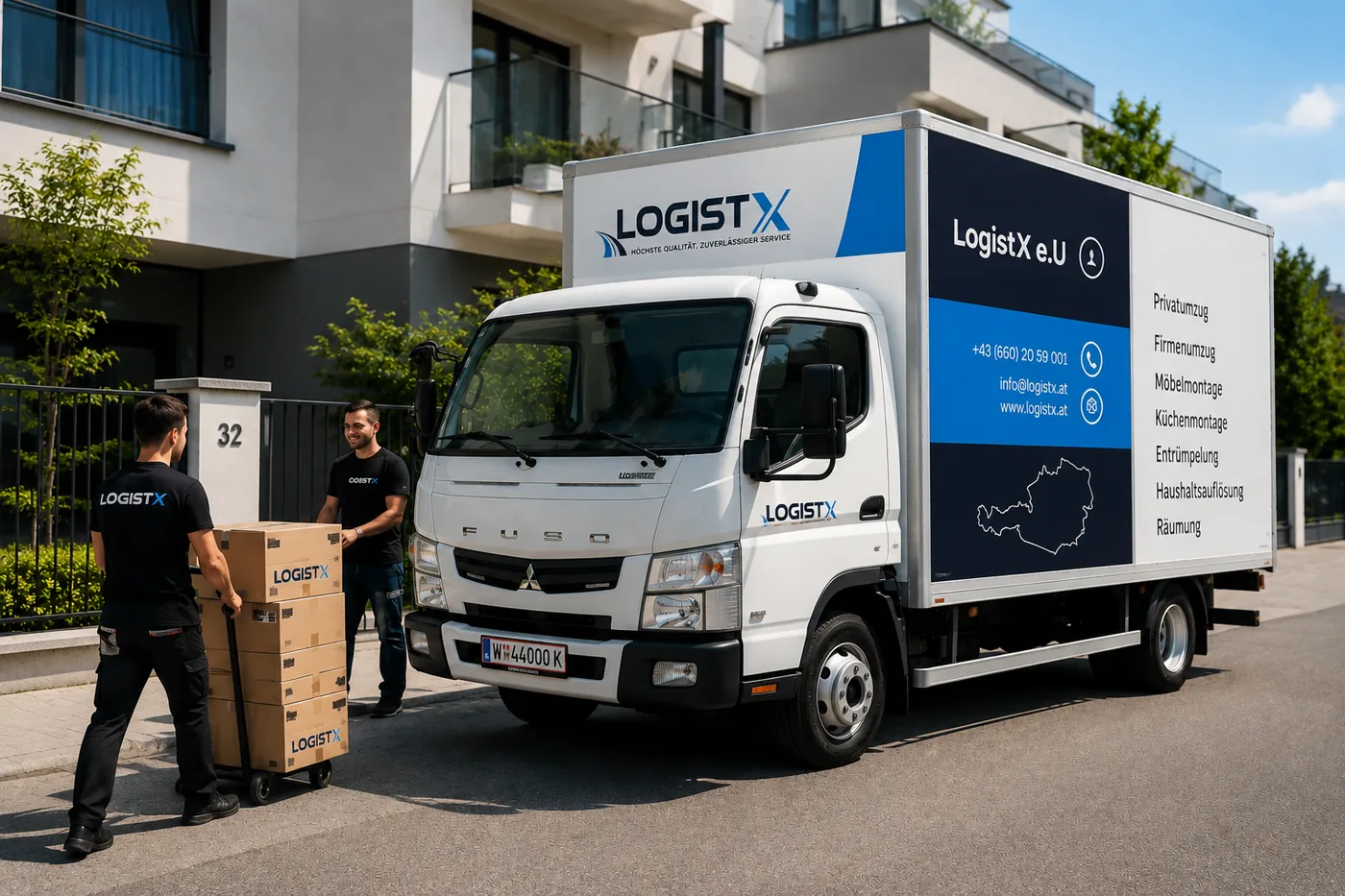 LogistX Umzugsteam bei einem professionellen Umzug